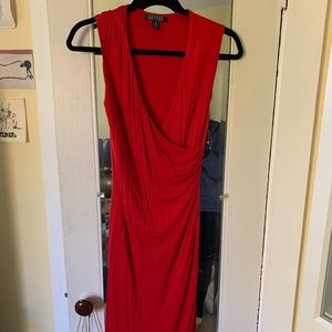 Ralph Lauren Size Small Ruched dress with crossover v-neck. Make an offer!